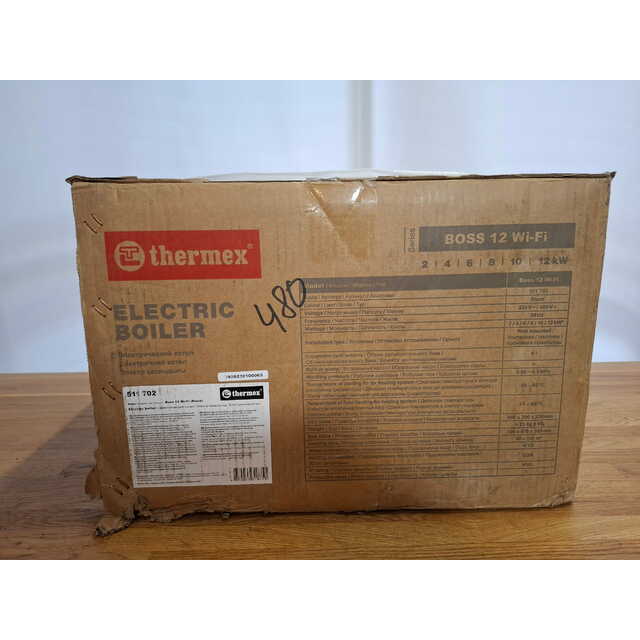 Электрический котел Thermex Boss 12 Wi-Fi (Black), черный Электрический котел Thermex Boss 12 Wi-Fi (Black), черный