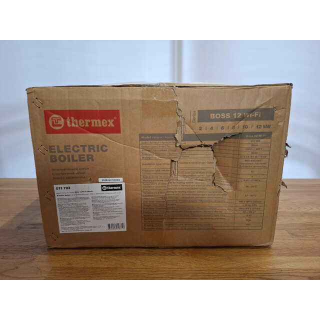 Электрический котел Thermex Boss 12 Wi-Fi (Black), черный Электрический котел Thermex Boss 12 Wi-Fi (Black), черный