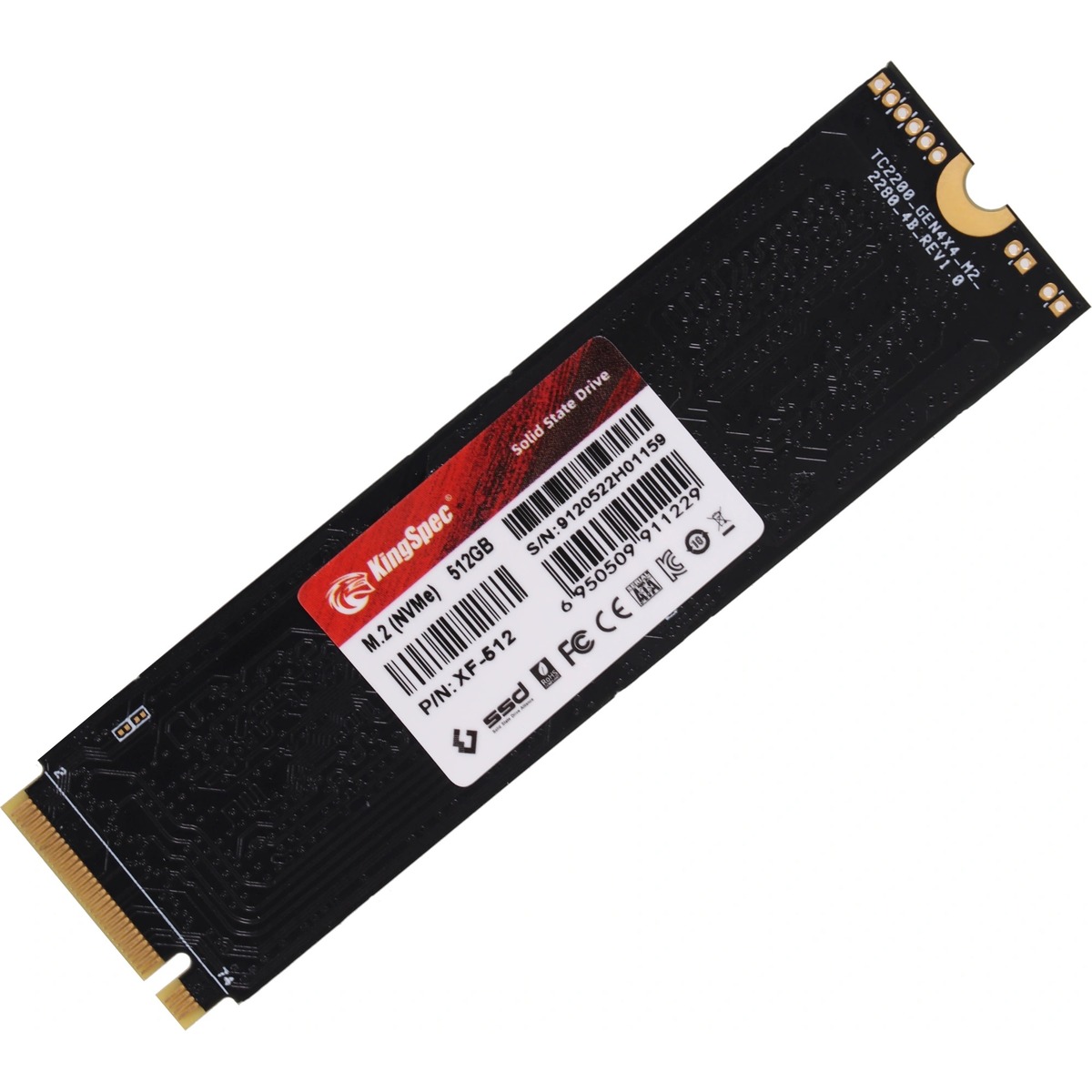 Накопитель SSD Kingspec PCI-E 4.0 x4 512Gb XF-512