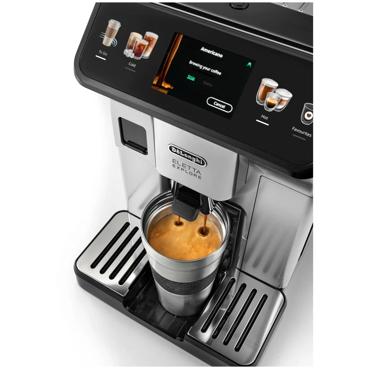 Кофемашина DeLonghi Eletta Explore ECAM450.55 S (Цвет: Silver / Black)