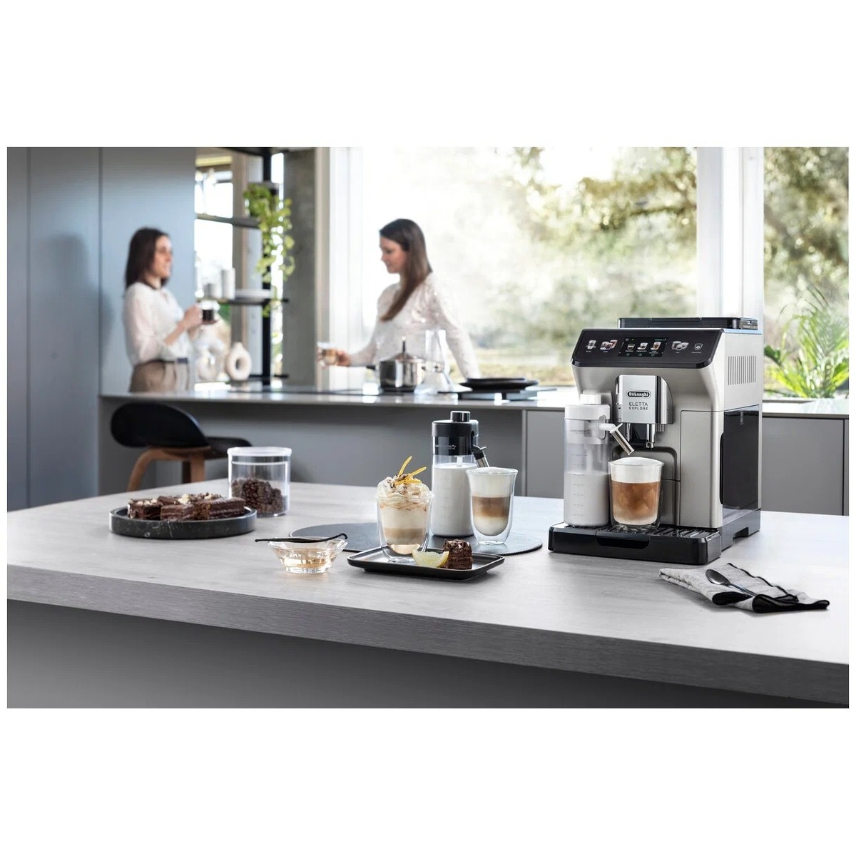 Кофемашина DeLonghi Eletta Explore ECAM450.55 S (Цвет: Silver / Black)