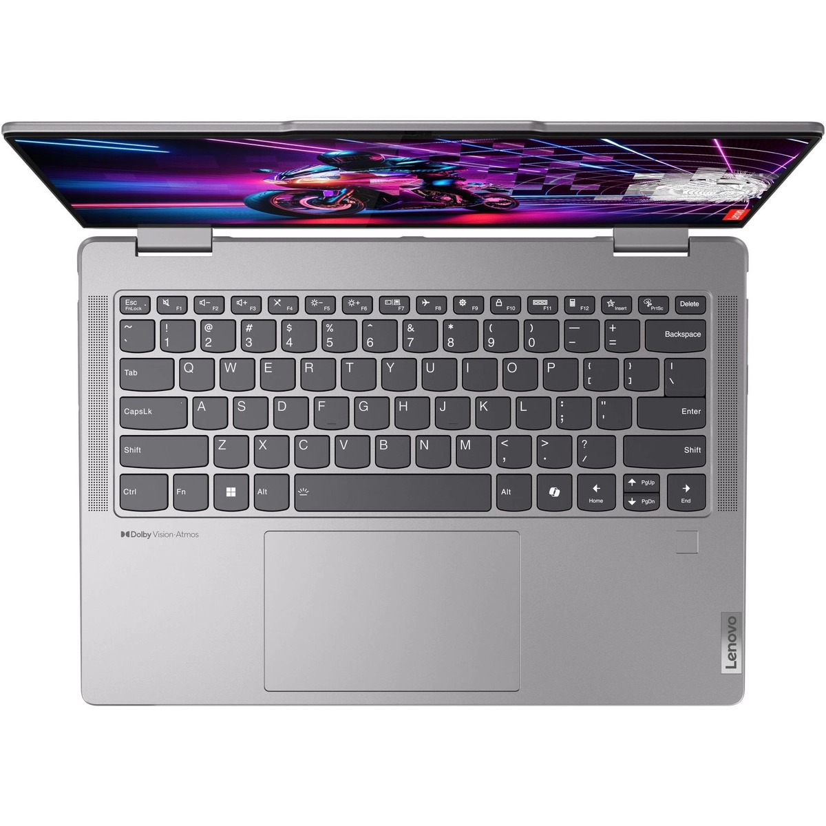 Ноутбук Lenovo Yoga 7 14AHP9 (Ryzen 7 8840HS 16Gb SSD1Tb AMD Radeon 780M 14 IPS Touch WUXGA (1920x1200) Windows 11 Home dk.grey WiFi BT Cam Bag)