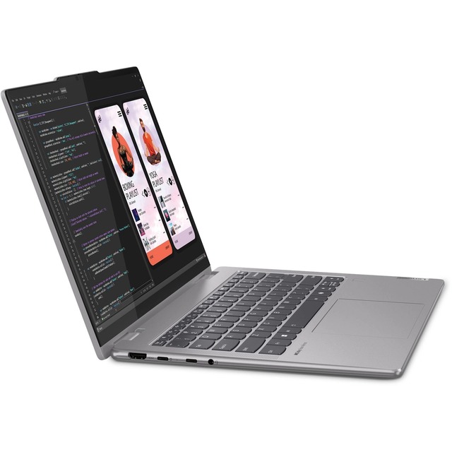 Ноутбук Lenovo Yoga 7 14AHP9 (Ryzen 7 8840HS 16Gb SSD1Tb AMD Radeon 780M 14 IPS Touch WUXGA (1920x1200) Windows 11 Home dk.grey WiFi BT Cam Bag)