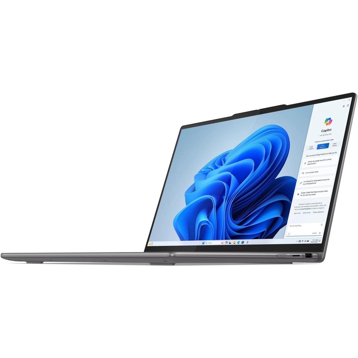 Ноутбук Lenovo Yoga 7 14AHP9 (Ryzen 7 8840HS 16Gb SSD1Tb AMD Radeon 780M 14 IPS Touch WUXGA (1920x1200) Windows 11 Home dk.grey WiFi BT Cam Bag)