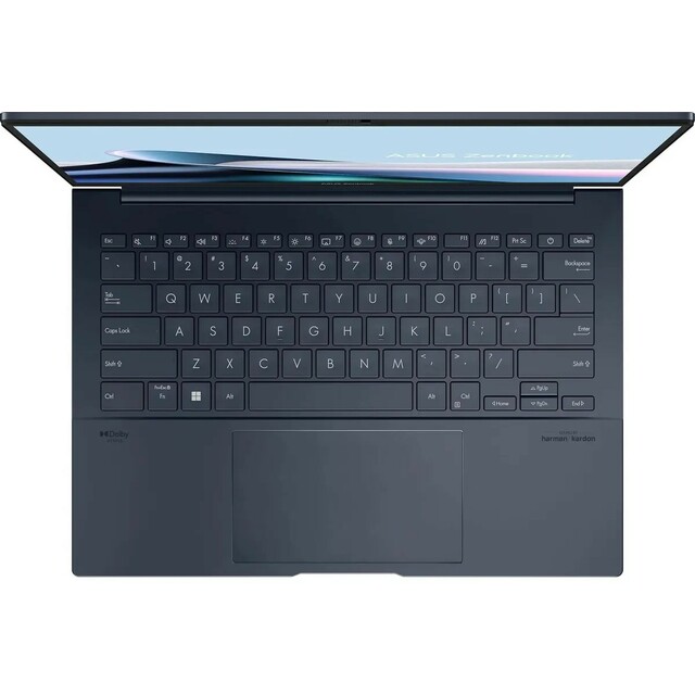 Ноутбук Asus Zenbook 14 OLED UX3405MA-QD992 (Intel Core Ultra 9 185H 2.3Ghz/16Gb LPDDR5x/SSD 512Gb/Intel Arc/14 /OLED/FHD+ (1920x1200)/noOS/blue/WiFi/BT/Cam)