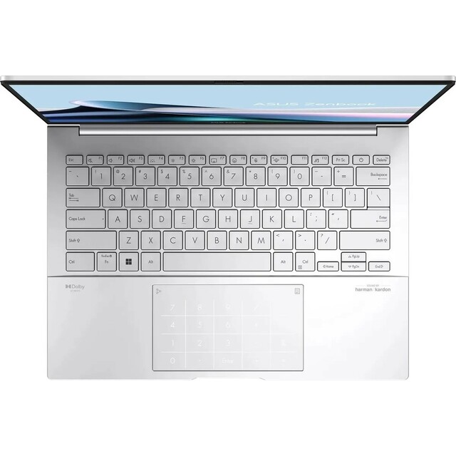 Ноутбук Asus Zenbook 14 OLED UX3405MA-QD988 (Intel Core Ultra 5 125H 1.2Ghz/16Gb LPDDR5x/SSD 512Gb/Intel Arc/14 /OLED/FHD+ (1920x1200)/noOS/silver/WiFi/BT/Cam)