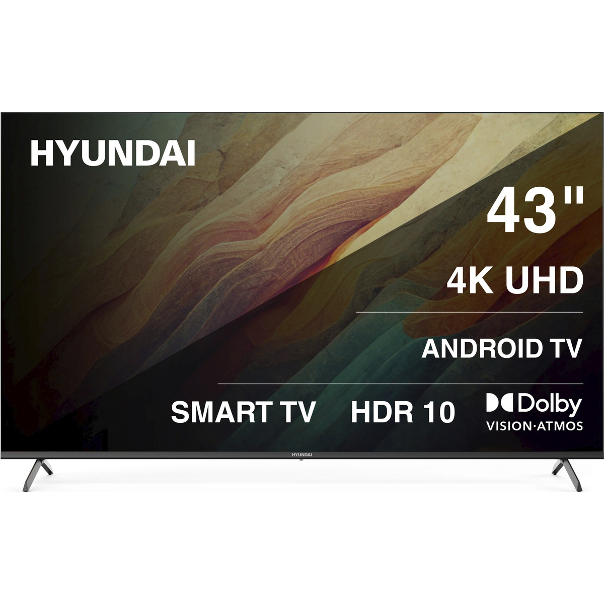 Телевизор Hyundai 43" H-LED43BU7009, черный