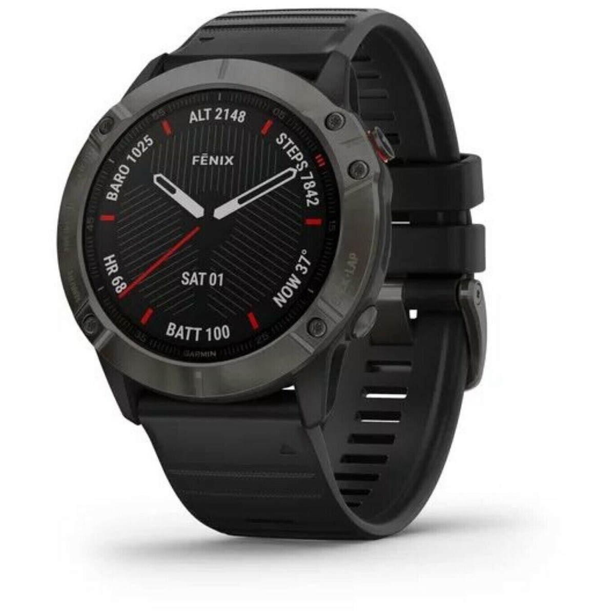 Умные часы Garmin Fenix 6X Sapphire (Цвет: Carbon Gray)
