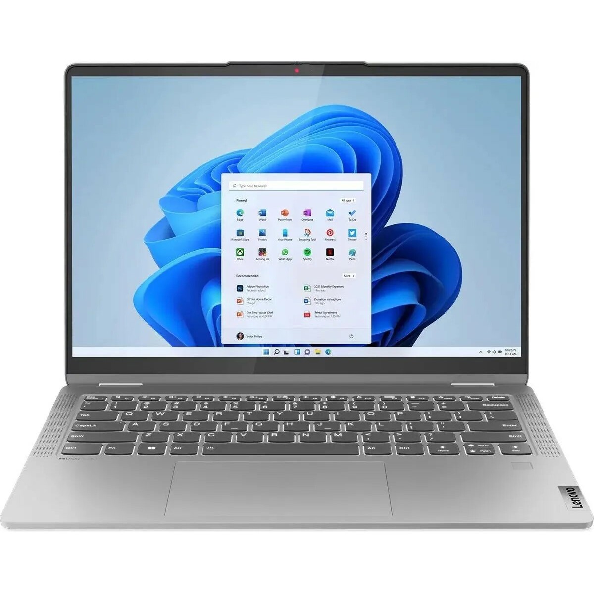 Ноутбук Lenovo IdeaPad Flex 5 14IRU8 Core i7 1355U 16Gb SSD512Gb Intel Iris Xe graphics 14 IPS Touch WUXGA (1920x1200) Windows 11 Home grey WiFi BT Cam 