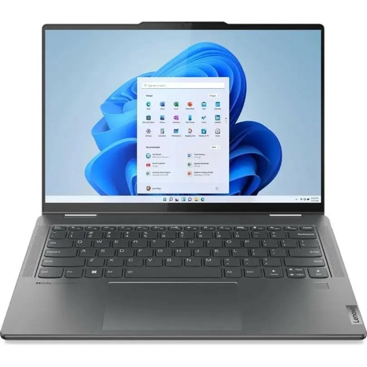 Ноутбук Lenovo Yoga 7 14ARP8 (AMD Ryzen 5 7535U 2.9Ghz/8Gb LPDDR5/SSD 512Gb/AMD Radeon/14