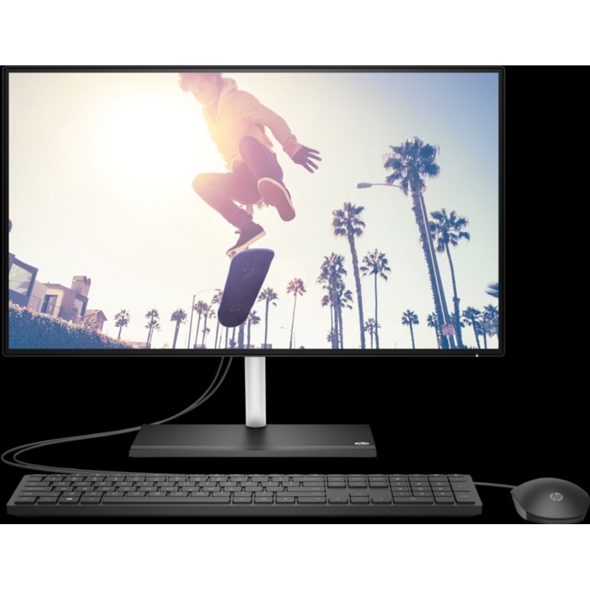 Моноблок HP 24-cb1017nh (Intel core i5-1235U  /  8Gb  /  SSD512Gb  /  NVIDIA GeForce MX450  /  DOS  /  Black)