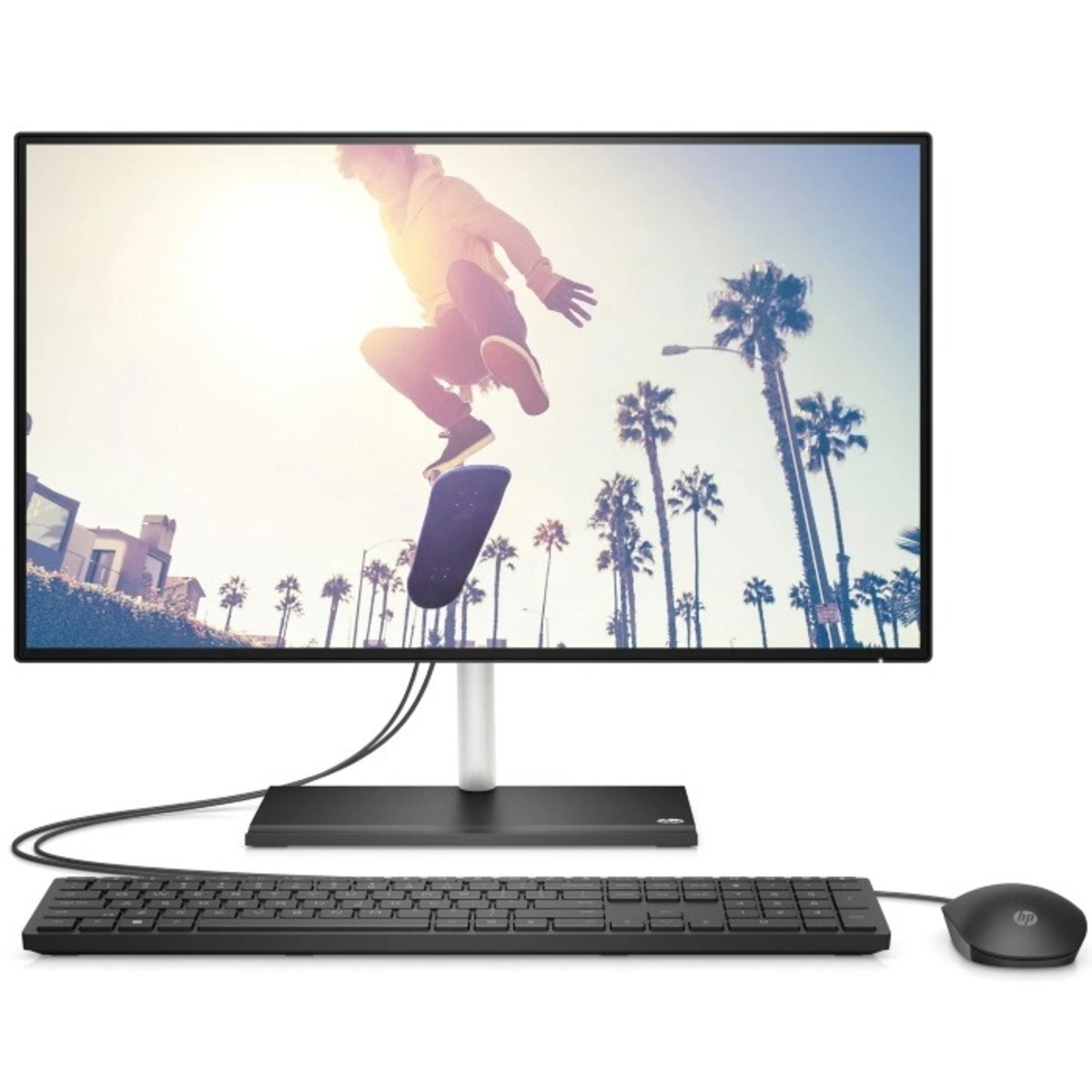 Моноблок HP 24-cb1017nh (Intel core i5-1235U  /  8Gb  /  SSD512Gb  /  NVIDIA GeForce MX450  /  DOS  /  Black)