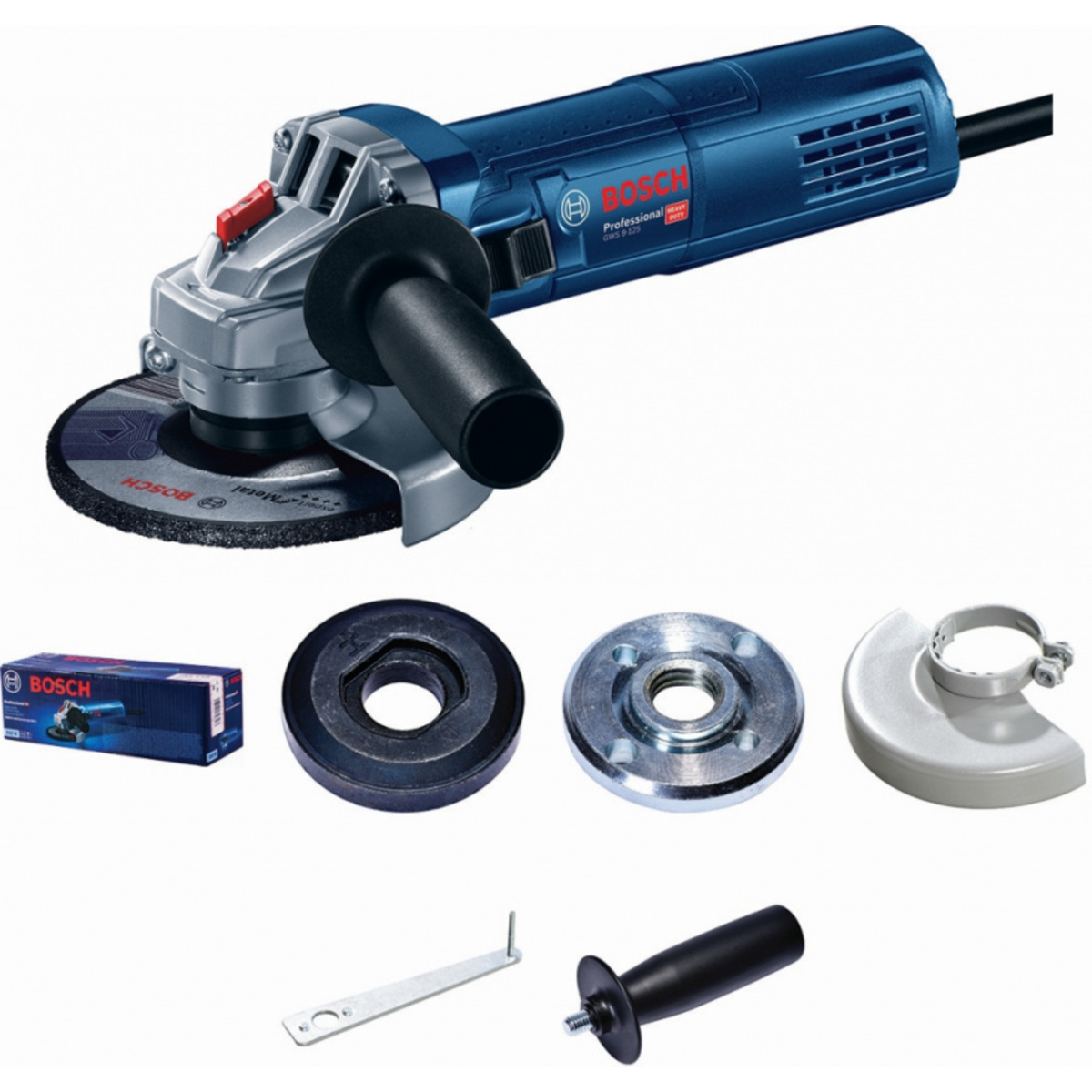 Углошлифовальная машина Bosch GWS 9-125 (Цвет: Blue)