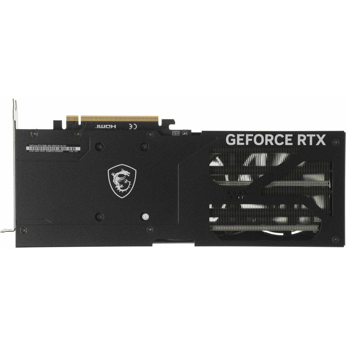 Видеокарта MSI GeForce RTX 5080 16G VENTUS 3X OC (G5080-16V3C)