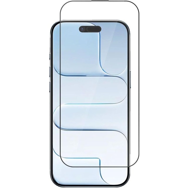 Защитное стекло Borasco Full Glue для iPhone 17 Air, черный