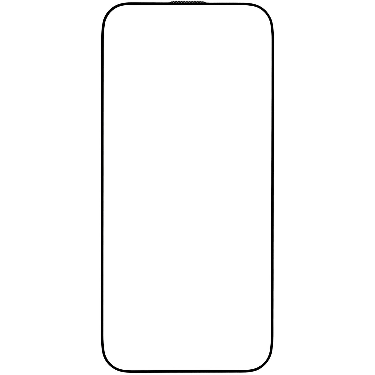 Защитное стекло Borasco Full Glue для iPhone 17 Air, черный