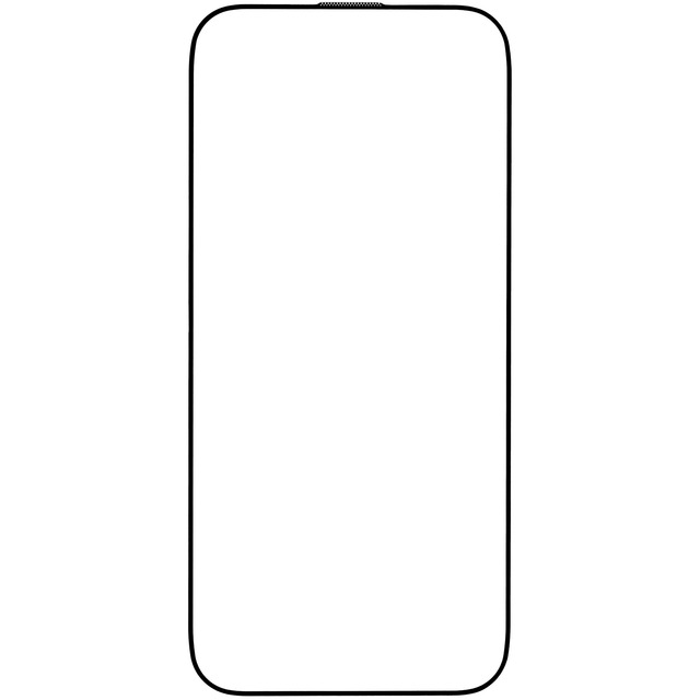 Защитное стекло Borasco Full Glue для iPhone 17 Air, черный