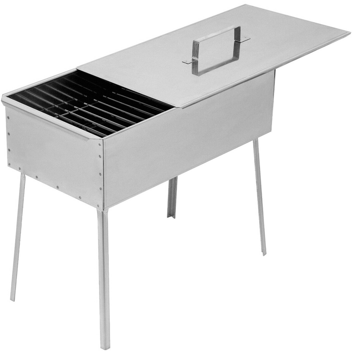 Коптильня двухъярусная PALISAD Camping 500x270x175 мм (Цвет: Inox)