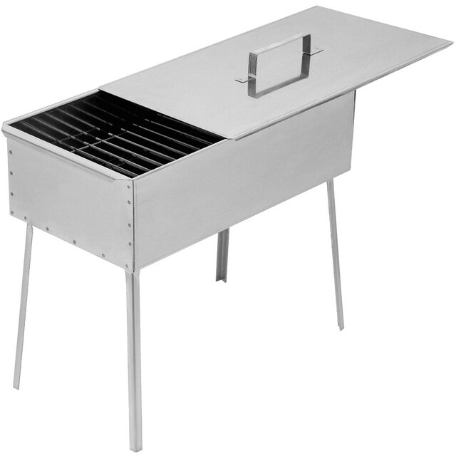 Коптильня двухъярусная PALISAD Camping 500x270x175 мм (Цвет: Inox)