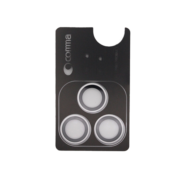 Защитное стекло для камеры Comma Eagle Eyes Series AR Lens Protector для iPhone 17 Pro / 17 Pro Max (Цвет:Silver)