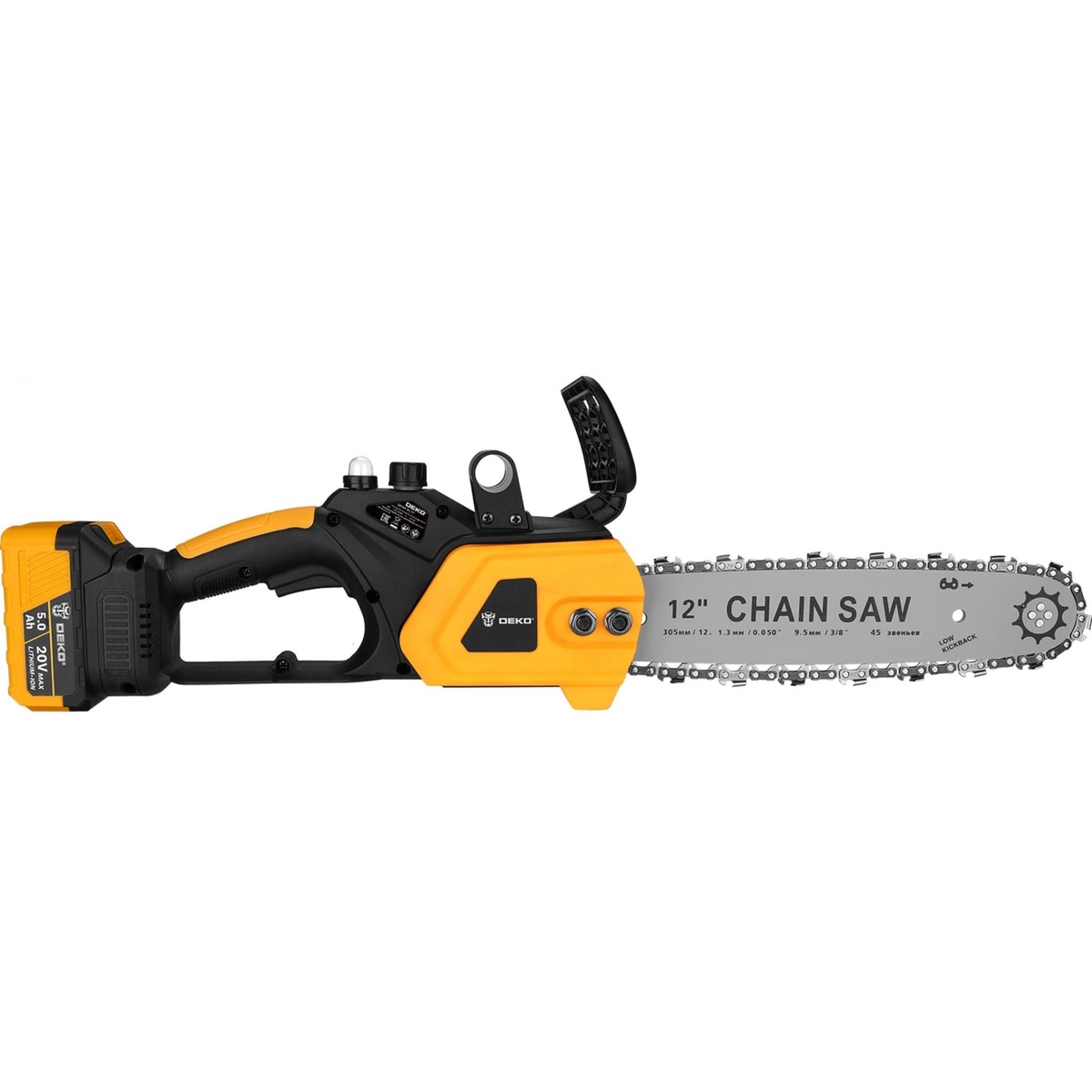 Электрическая цепная пила Deko DKCHS 20-12 (Цвет: Yellow)
