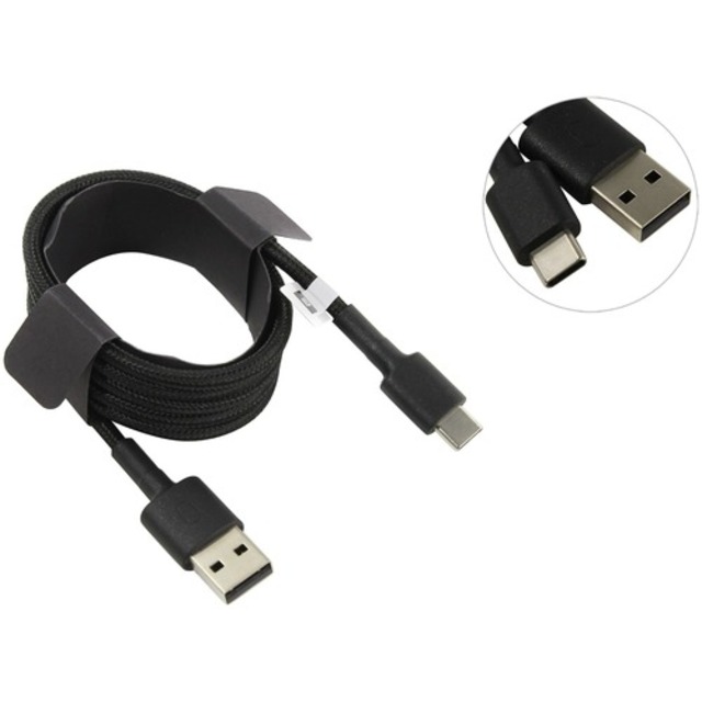 Кабель Mi Braided USB Type-C Cable 100см, черный (SJV4109GL) Кабель Mi Braided USB Type-C Cable 100см, черный (SJV4109GL)