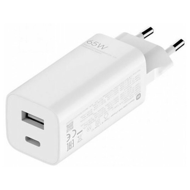 Устройство зарядное сетевое Xiaomi 65W GaN Charger (Type-A + Type-C), белый