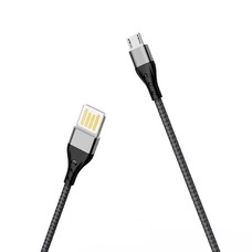 Кабель Borofone Tasteful Charging 2.4A USB to Micro USB Cable 1.2m (Цвет: Black)