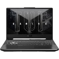Ноутбук Asus TUF Gaming F15 FX506HF-HN027 Core i5 11400H 16Gb SSD512Gb NVIDIA GeForce RTX 2050 4Gb 15.6 IPS FHD (1920x1080) noOS black WiFi BT Cam (90NR0HB4-M00610)