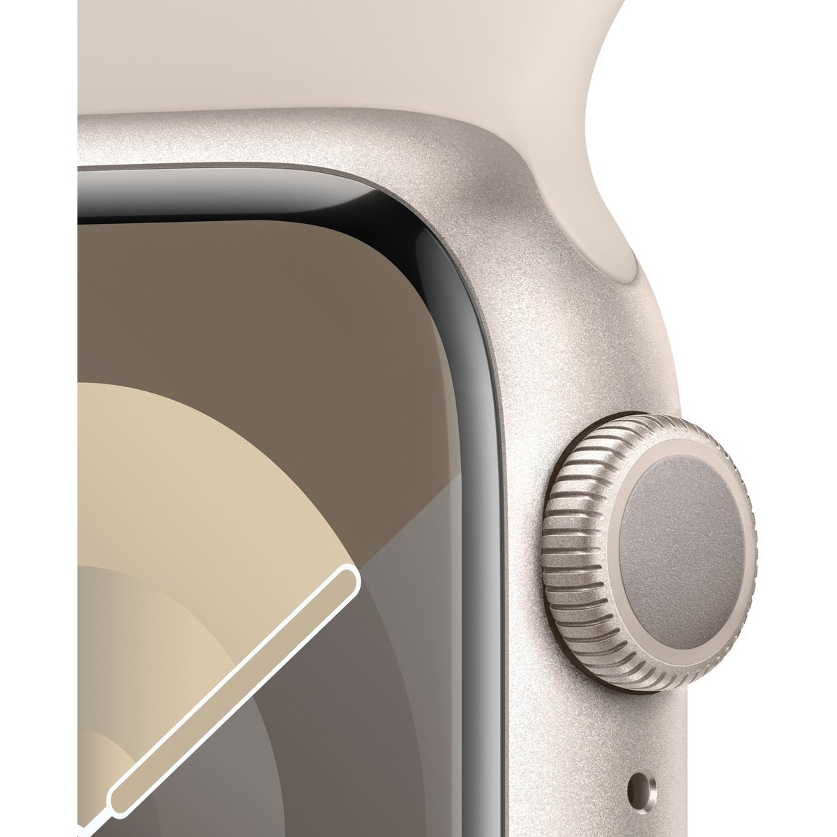 Умные часы Apple Watch Series 9 45mm Cellular Aluminum Case with Sport Band M / L (Цвет: Starlight)