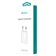Сетевое зарядное устройство Devia Smart Charger Suit + кабель MicroUSB 1A (Цвет: White)