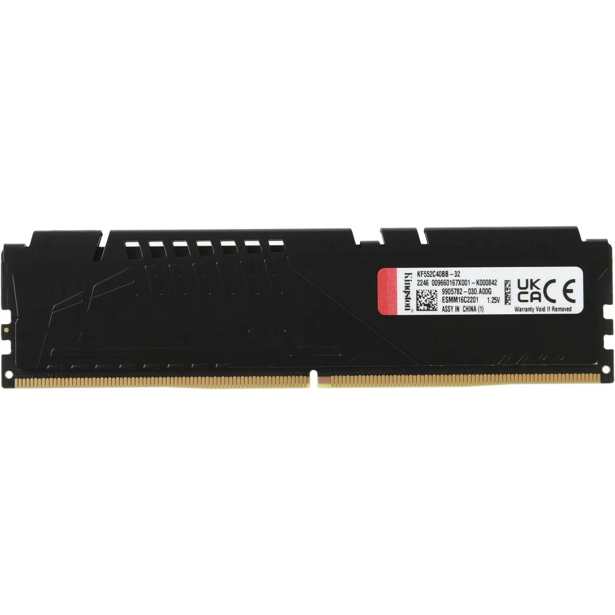 Память DDR5 32Gb 5200MHz Kingston KF552C40BB-32 Fury Beast RTL PC5-41600 CL40 DIMM 288-pin 1.25В kit dual rank с радиатором Ret