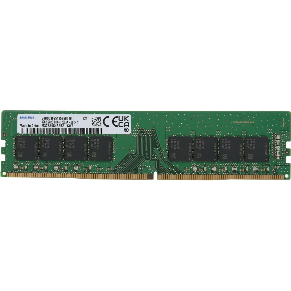Память DDR4 32Gb 2666MHz Samsung M378A4G43AB2-CWE OEM PC4-25600 CL22 DIMM 288-pin 1.2В dual rank OEM