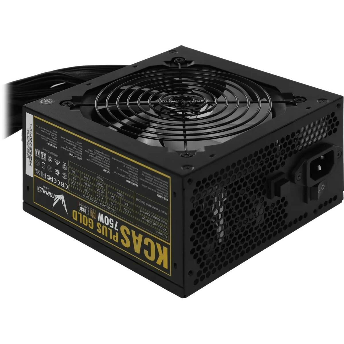 Блок питания Formula ATX 750W AC KCAS PLUS GOLD 750W RGB 