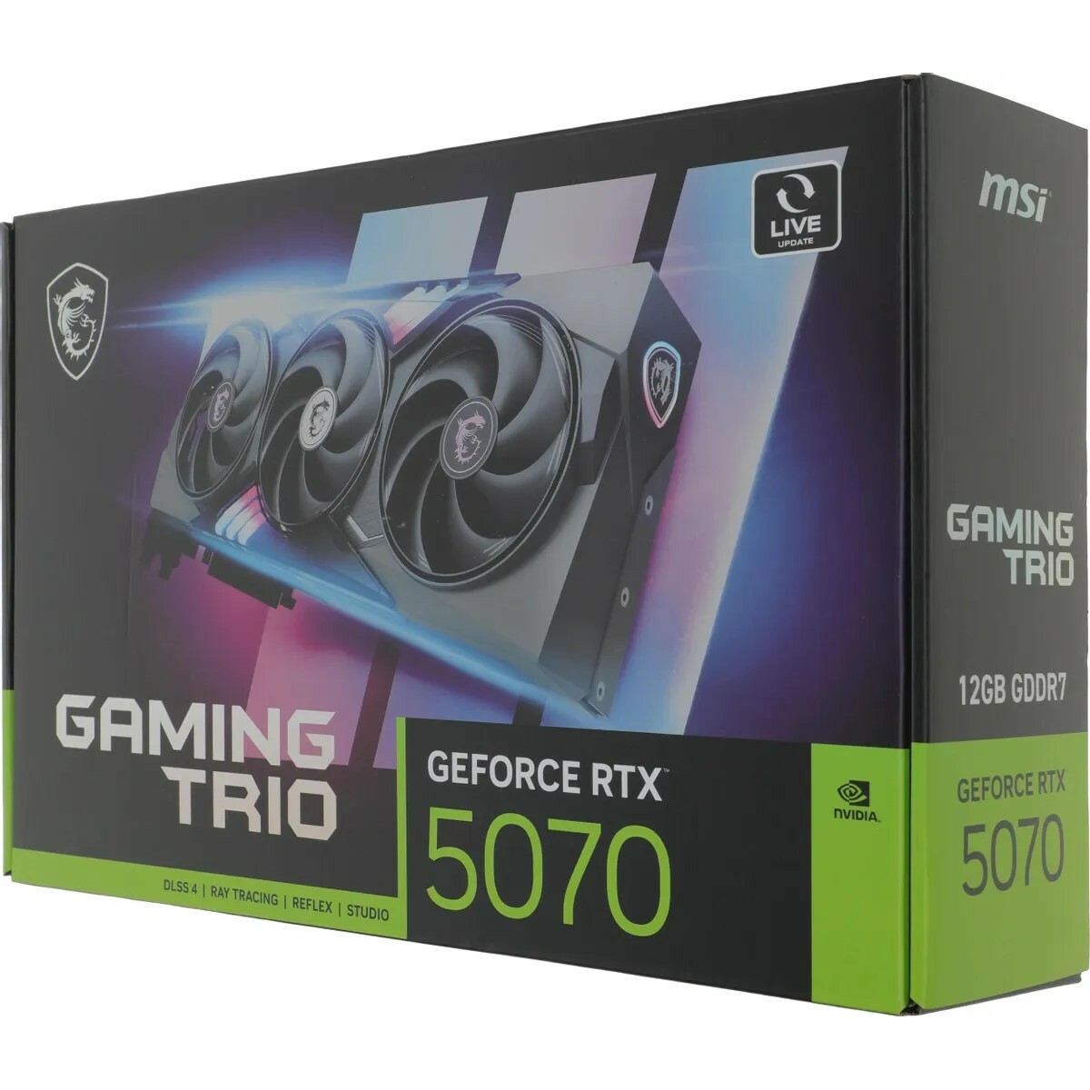 Видеокарта MSI GeForce RTX 5070 GAMING TRIO 12Gb 