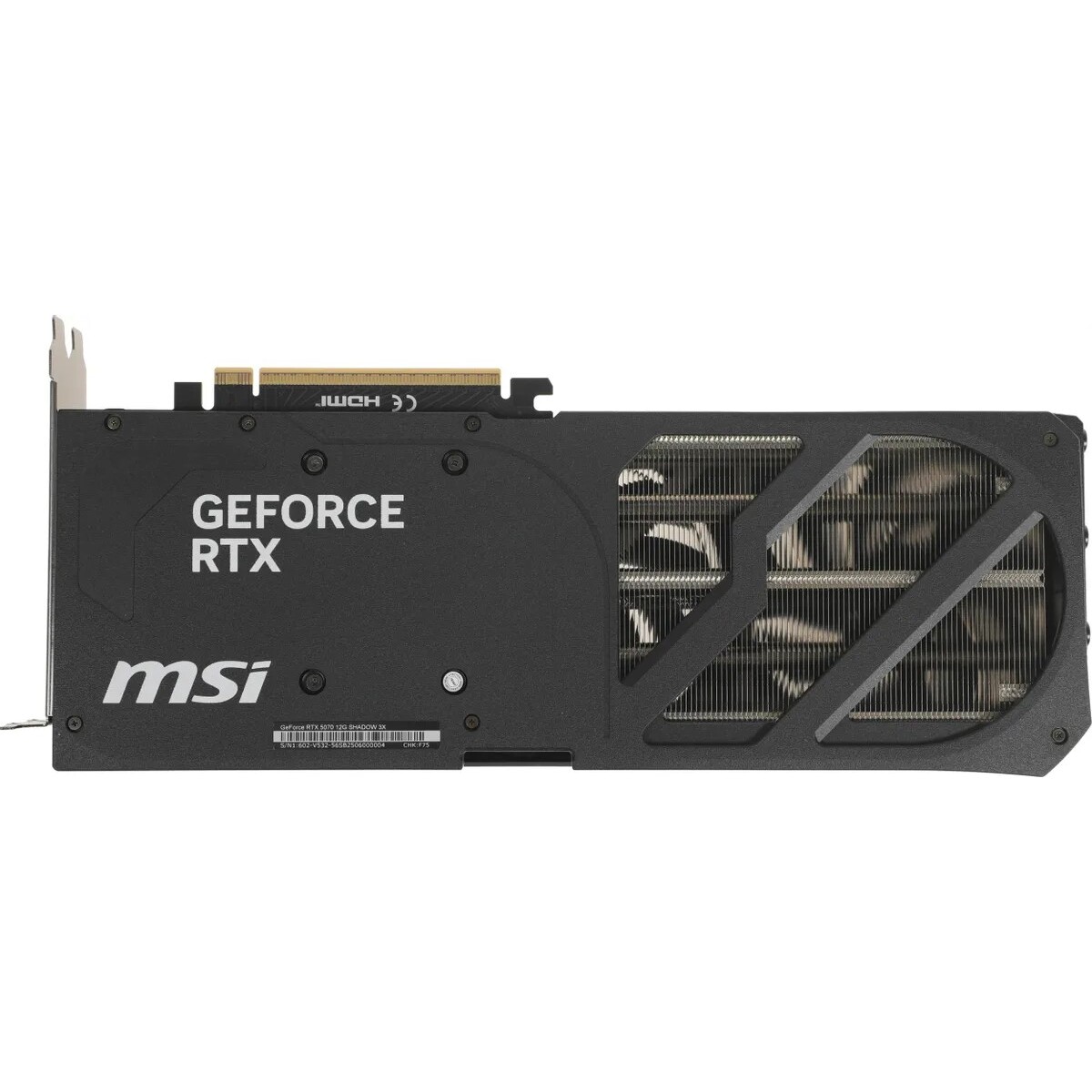 Видеокарта MSI GeForce RTX 5070 SHADOW 3X 12Gb 