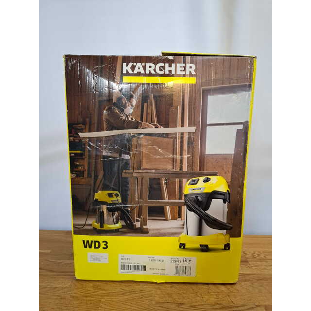 Строительный пылесос Karcher WD 3 P S V-17 / 4 / 20 (Цвет: Yellow)