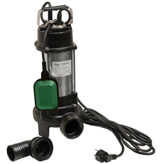 Садовый насос фекальный Oasis F-130R (Цвет: Black / Silver)