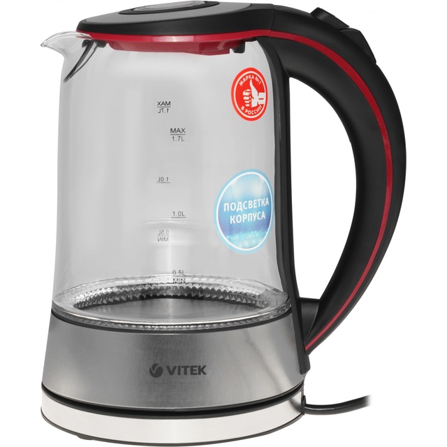 Чайник Vitek VT-7009 (Цвет: Silver / Black) Чайник Vitek VT-7009 (Цвет: Silver / Black)