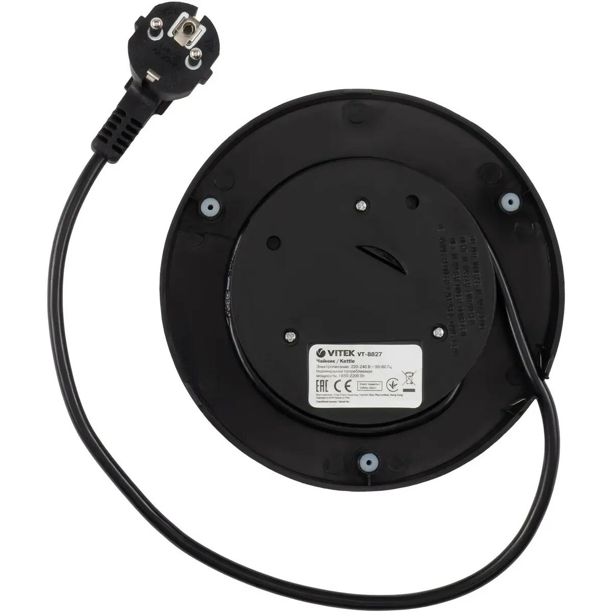 Чайник электрический Vitek VT-8827, черный