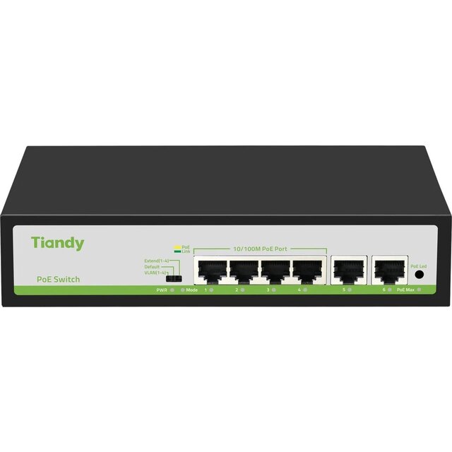 Коммутатор Tiandy TC-P3S06 F / 0420 / AT / 55 / V2.0