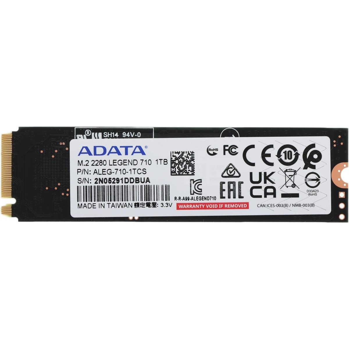 Накопитель SSD A-Data PCI-E 3.0 x4 1Tb ALEG-710-1TCS