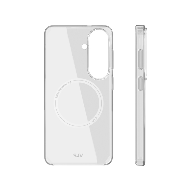 Чехол-накладка VLP Puro Case with MagSafe для смартфона Samsung Galaxy S26 (Цвет: Transparent)