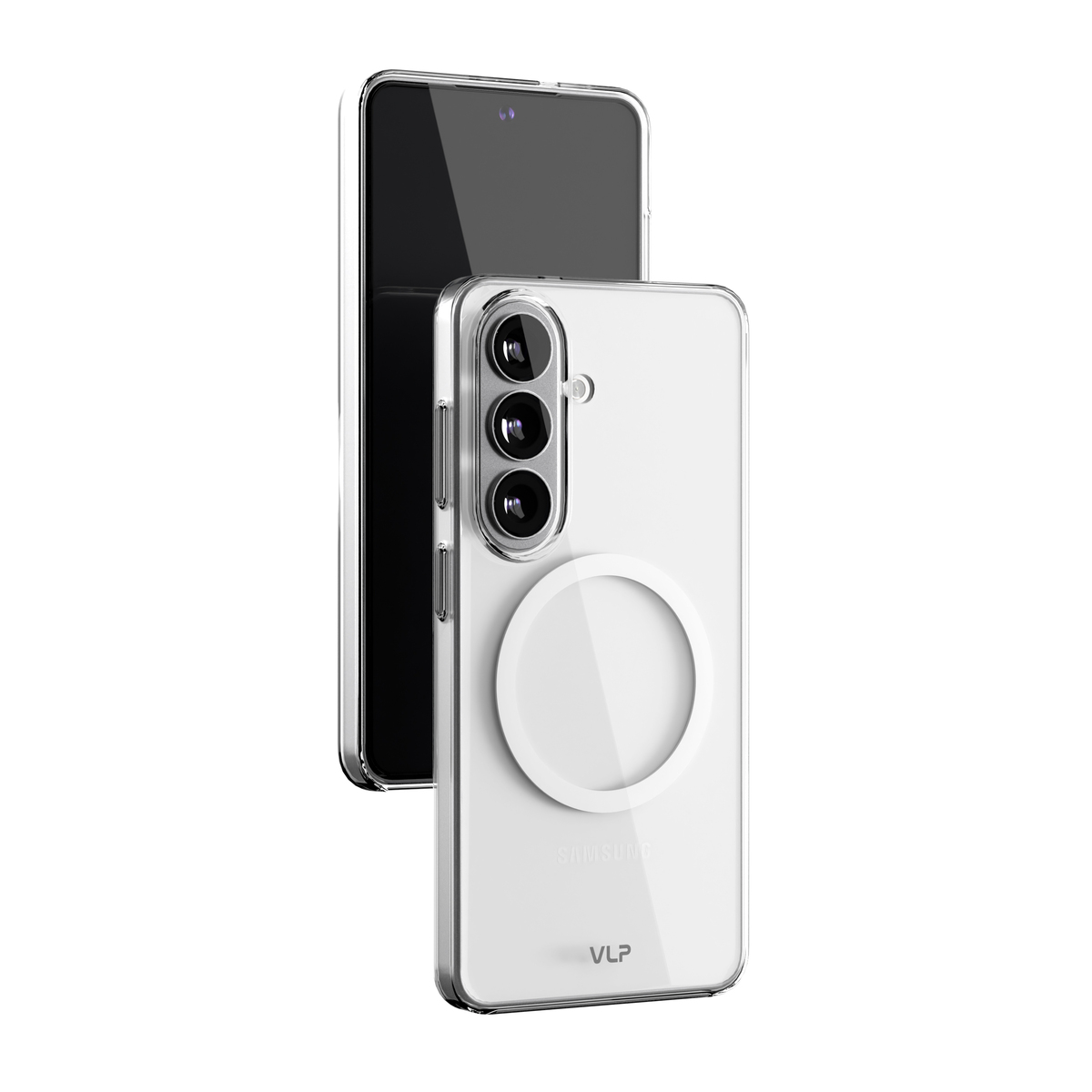 Чехол-накладка VLP Puro Case with MagSafe для смартфона Samsung Galaxy S26 (Цвет: Transparent)