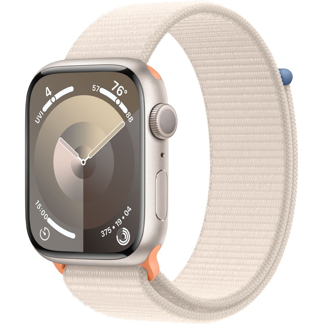 Умные часы Apple Watch Series 9 41mm Aluminum Case with Sport Loop (Цвет: Starlight)
