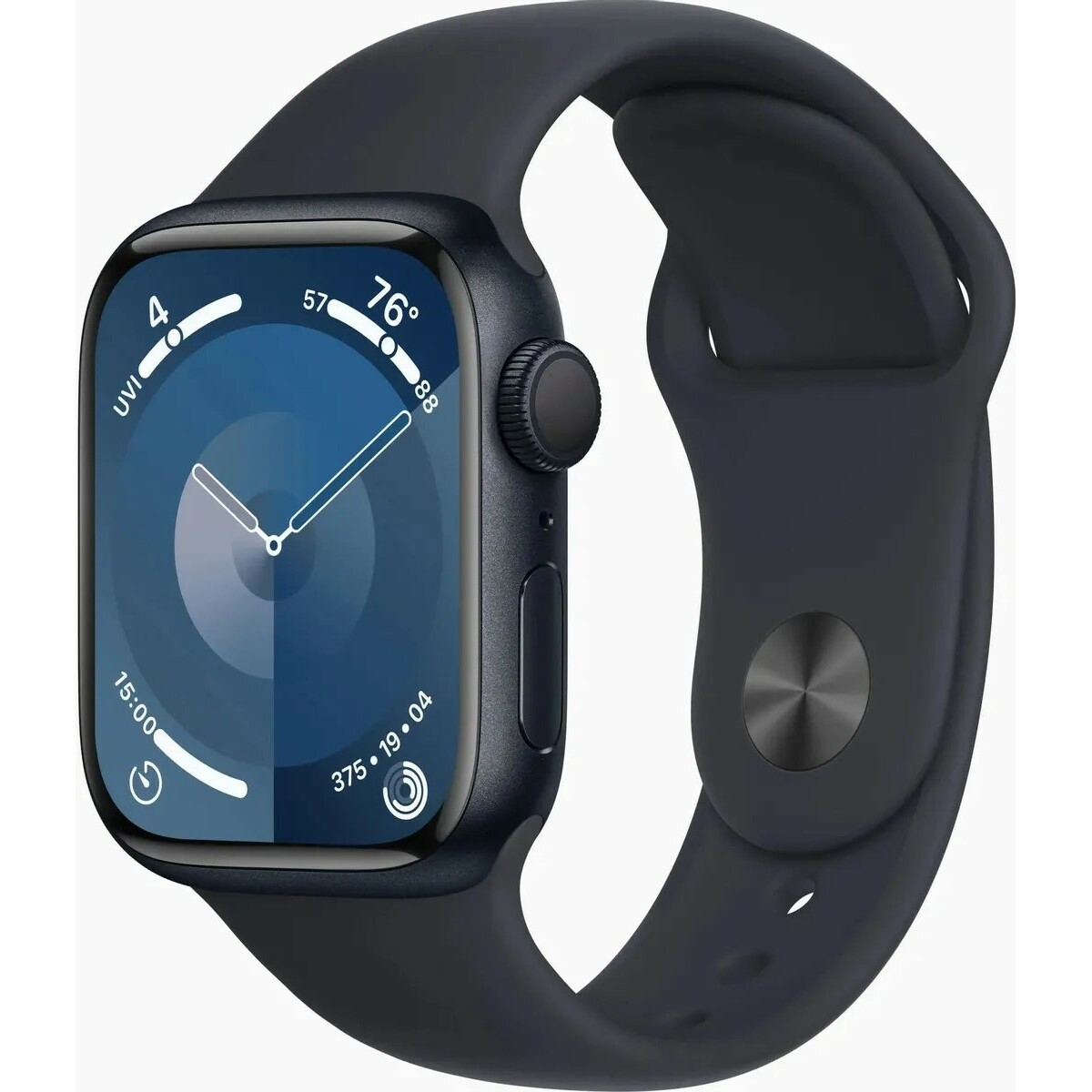 Умные часы Apple Watch Series 9 41mm Aluminum Case with Sport Band M / L (Цвет: Midnight)