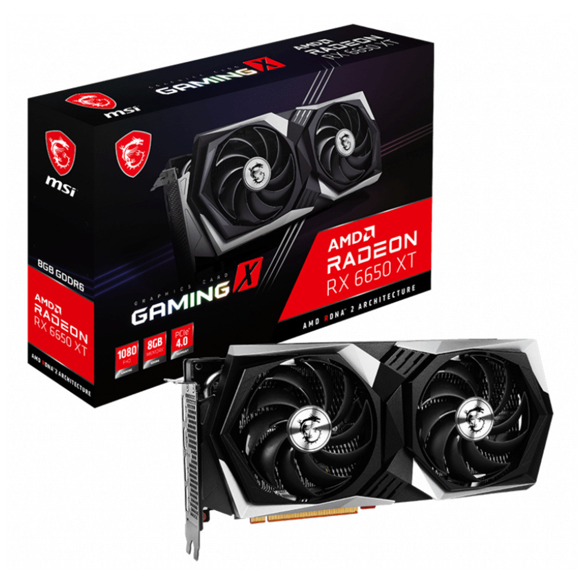 Видеокарта MSI Radeon RX 6650 XT GAMING X 8G