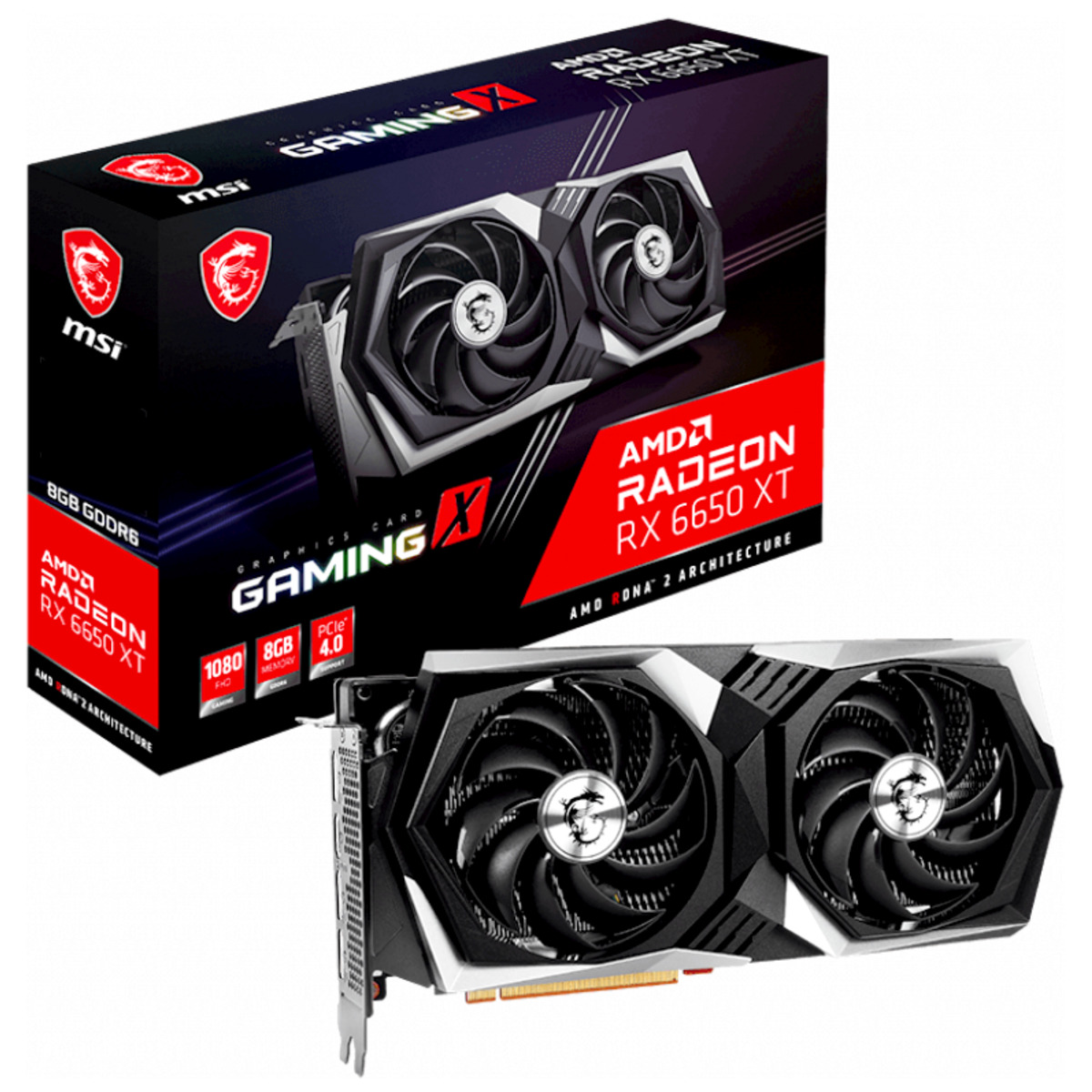 Видеокарта MSI Radeon RX 6650 XT GAMING X 8G