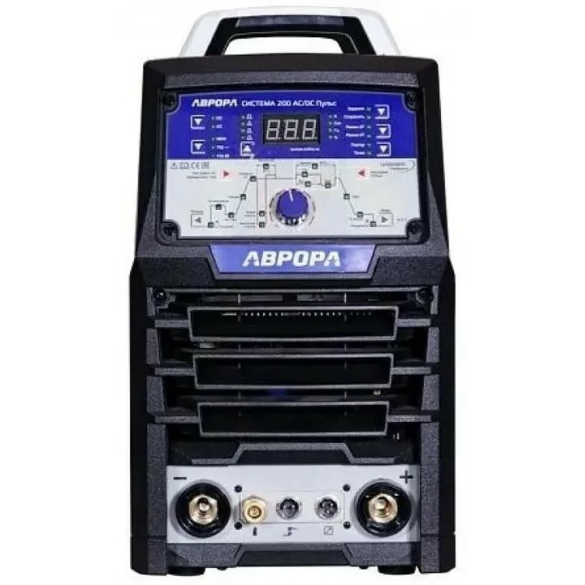 Сварочный аппарат Аврора Система 200 AC/DC ПУЛЬС (Цвет: Gray/Blue)