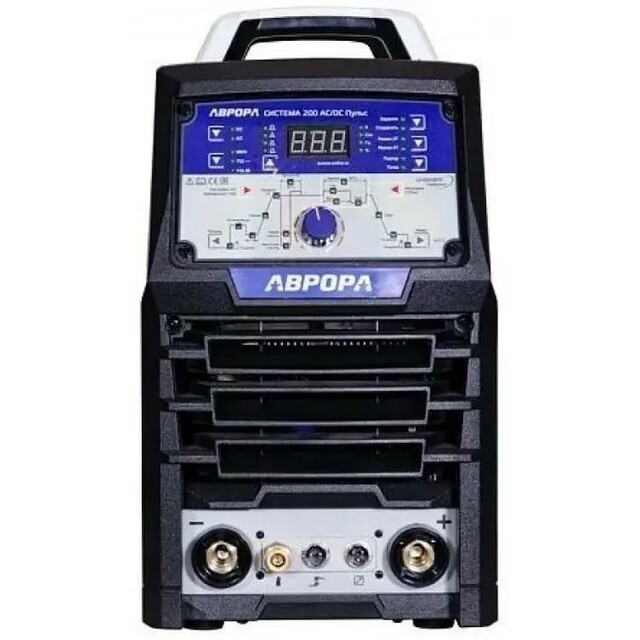 Сварочный аппарат Аврора Система 200 AC/DC ПУЛЬС (Цвет: Gray/Blue)